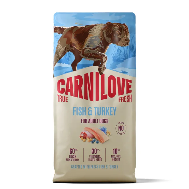 Carnilove True Fresh Adult s rybou a krůtou - 12 kg