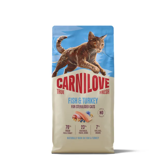 Carnilove True Fresh Adult Sterilised s rybou a krůtou - Výhodné balení: 2 x 6 kg