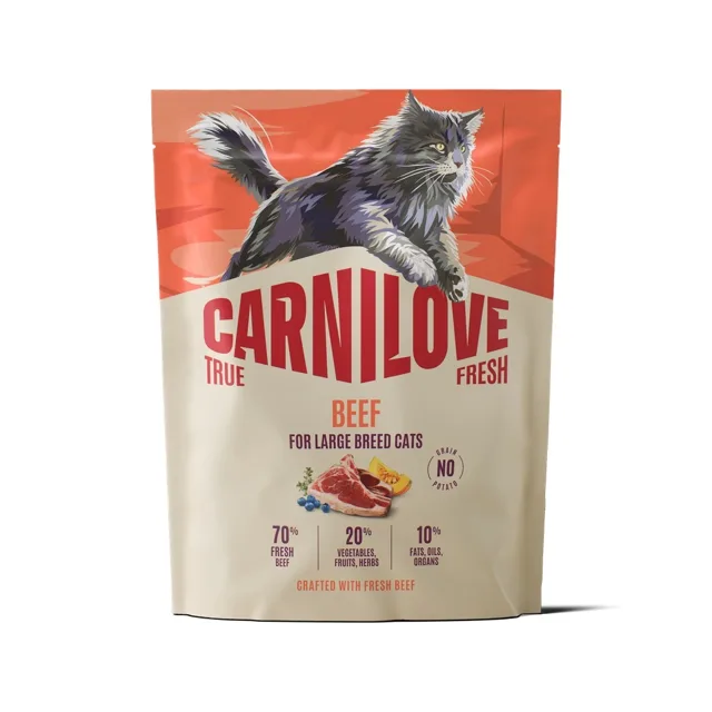 CARNILOVE True Fresh Cat Beef Adult Large 400 g hovězí, pro kočky velkých plemen