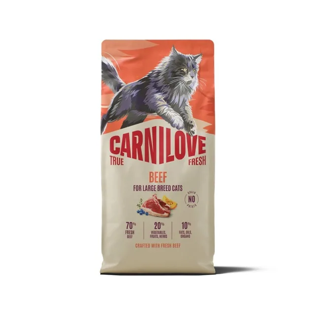 CARNILOVE True Fresh Cat Beef Adult Large 6 kg hovězí, pro kočky velkých plemen