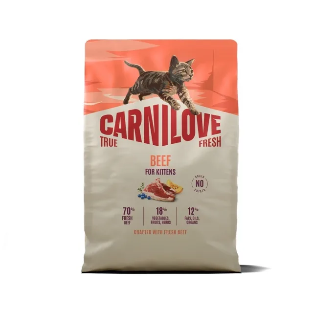 CARNILOVE True Fresh Cat Beef Kittens 2 kg hovězí, pro koťata všech plemen