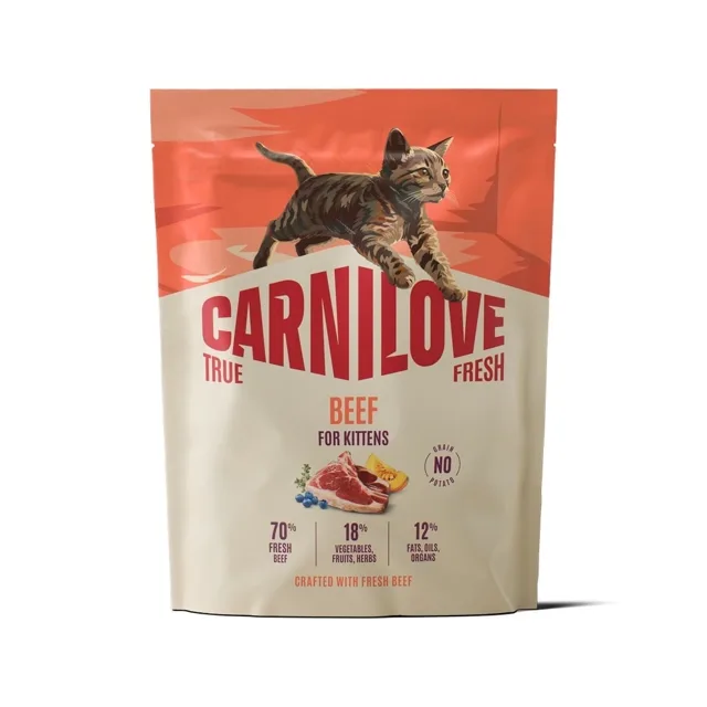 CARNILOVE True Fresh Cat Beef Kittens 400 g hovězí, pro koťata všech plemen