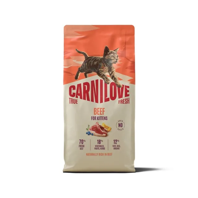 CARNILOVE True Fresh Cat Beef Kittens 6 kg hovězí maso, pro koťata všech plemen