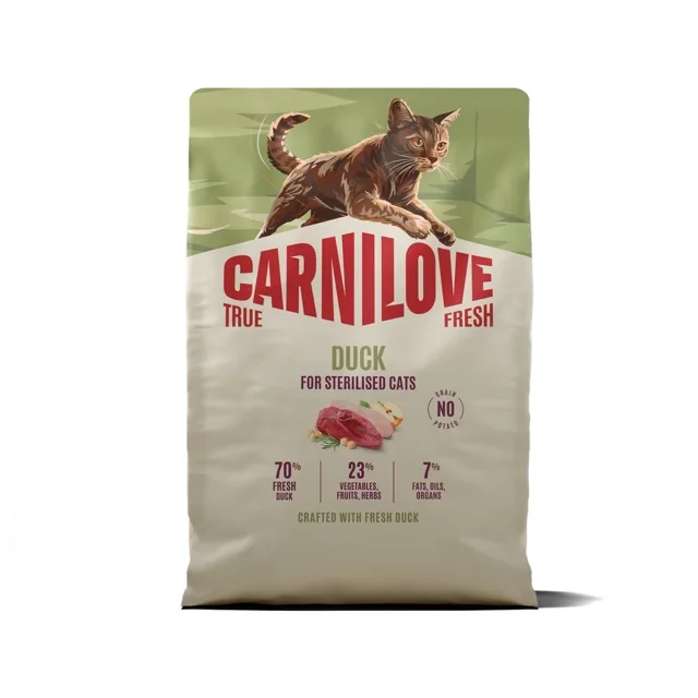CARNILOVE True Fresh Cat Duck Sterilised 2 kg kachna, pro kastrované kočky