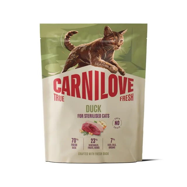CARNILOVE True Fresh Cat Duck Sterilised 400 g kachna, pro kastrované kočky