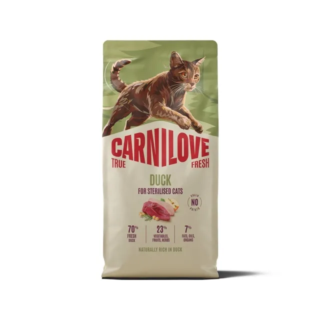 CARNILOVE True Fresh Cat Duck Sterilised 6 kg kachna, pro kočky po sterilizaci