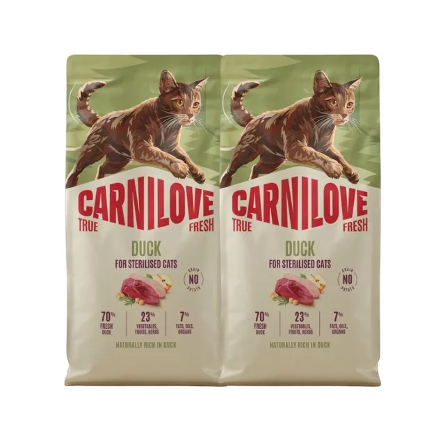CARNILOVE True Fresh Cat Duck Sterilized 2x6 kg kachna, pro sterilizované kočky