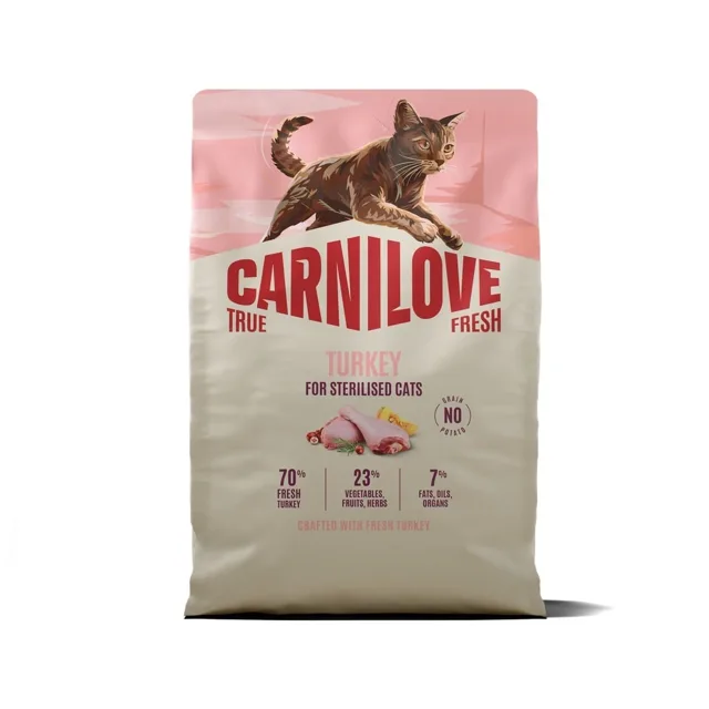 CARNILOVE True Fresh Cat Turkey Sterilised 2 kg krůta, pro kastrované kočky