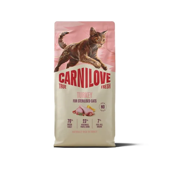 CARNILOVE True Fresh Cat Turkey Sterilised 6 kg krůta, pro kastrované kočky