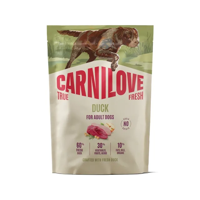 CARNILOVE True Fresh Dog Duck Adult 1,5 kg granule s čerstvou kachnou pro dospělé psy