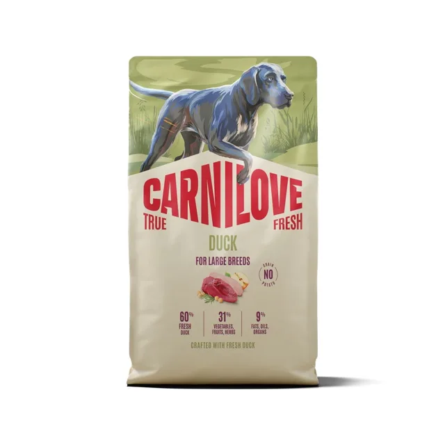 CARNILOVE True Fresh Dog Duck Adult Large Breeds 4 kg granule s čerstvou kachnou pro dospělé psy velkých plemen
