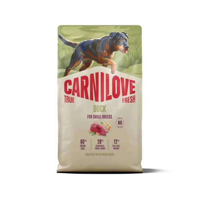 CARNILOVE True Fresh Dog Duck Adult Small Breeds 4 kg granule s čerstvou kachnou pro dospělé psy malých plemen