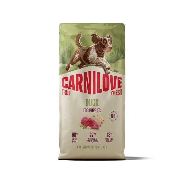 CARNILOVE True Fresh Dog Duck Puppies 12 kg granule s čerstvou kachnou pro štěňata