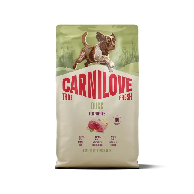 CARNILOVE True Fresh Dog Duck Puppies 4 kg granule s čerstvou kachnou pro štěňata