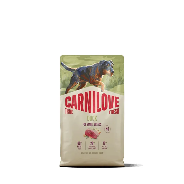 CARNILOVE True fresh dog granule kachní pro malá plemena psů 4 kg