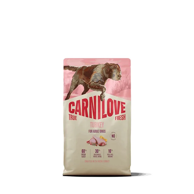 CARNILOVE True fresh dog granule s krůtím masem pro psy 4 kg