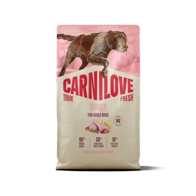 CARNILOVE True Fresh Dog Turkey Adult 4 kg granule s čerstvým krůtím masem pro dospělé psy