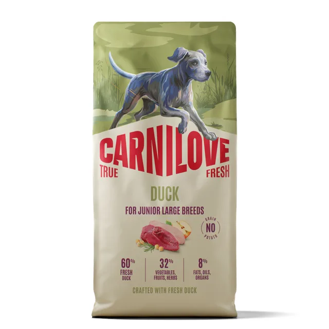 Carnilove True Fresh Junior Large Breeds s kachnou - 12 kg