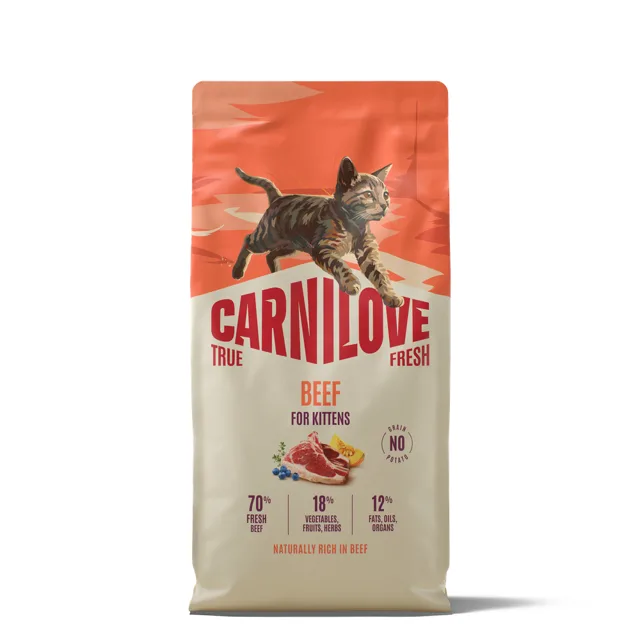 Carnilove True Fresh Kitten s hovězím - 6 kg