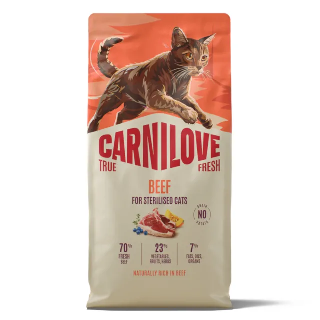 Carnilove True Fresh Sterilised Adult hovězí - Výhodné balení: 2 x 6 kg