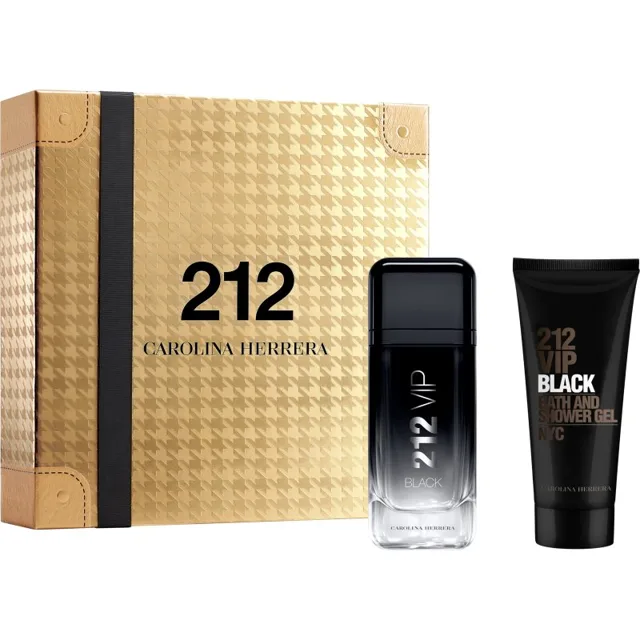 CAROLINA HERRERA 212 VIP Black dárková sada pro muže 1 ks
