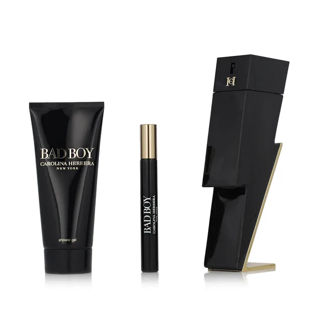 Carolina Herrera Bad Boy EDT 100 ml + EDT MINI 10 ml + SG 100 ml M (Red Cover)