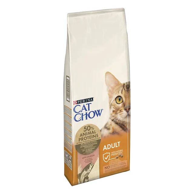 CAT CHOW Adult granule losos, tuňák - 15 kg
