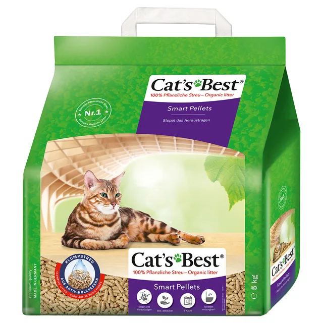 Cat's Best Smart Pellets kočkolit - Výhodné balení  2 x 20 l  (2 x cca. 10 kg)