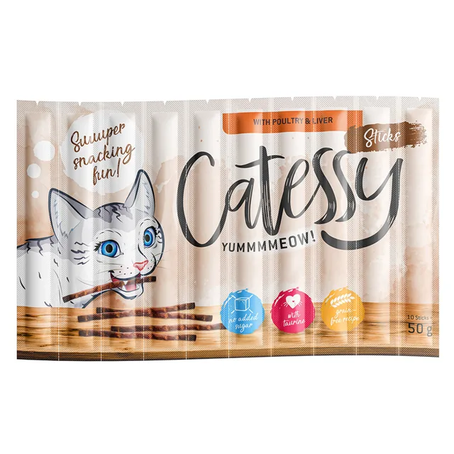 Catessy Sticks výhodné balení 150 x 5 g - Losos & pstruh