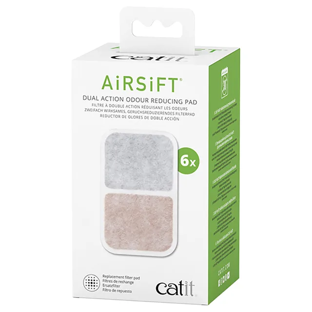 Catit Airsift Dual Action podložka pro redukci zápachu - 6 kusů
