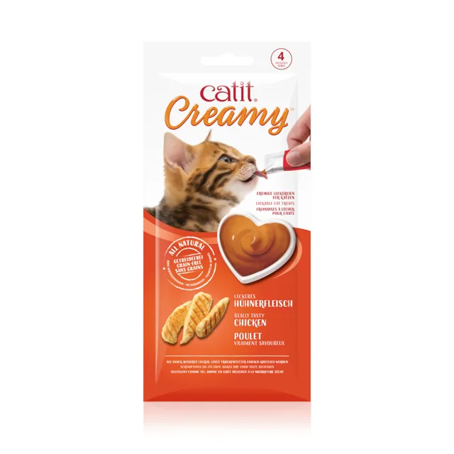 Catit Creamy 4 x 10 g - kuřecí