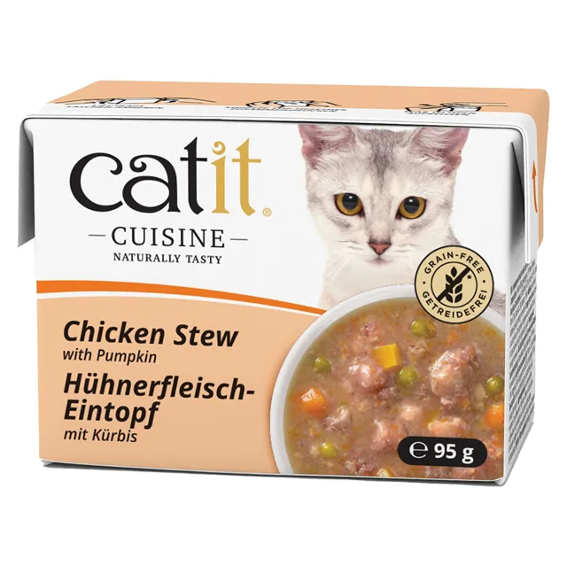 Catit Cuisine Stew 24 x 95 g - výhodné balení - hovězí se zeleninou