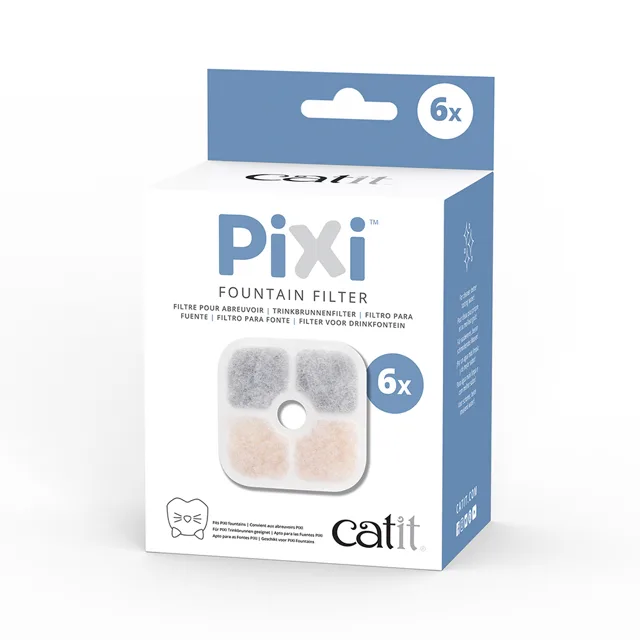 Catit PIXI fontánka, růžová - náhradní filtr (6 kusů)