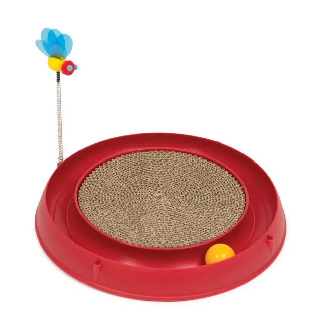 Catit Play-N-Scratch – 3 in 1 hračka pro kočky se škrabadlem - 1 náhradní škrabací plocha