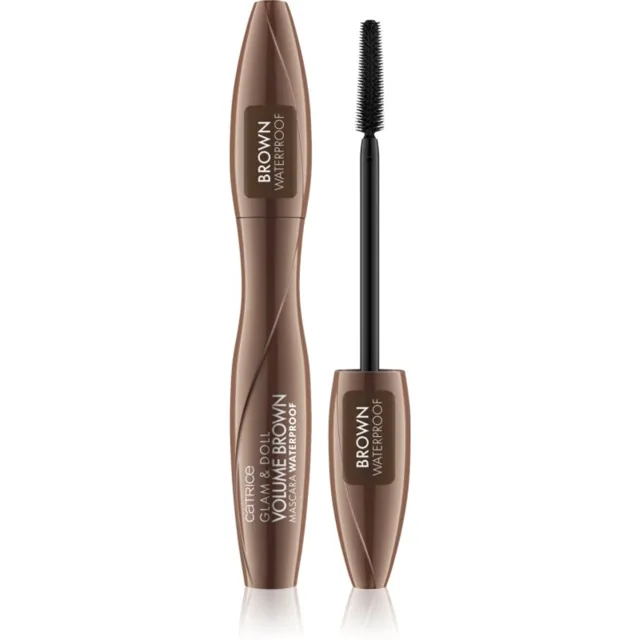 Catrice Glam & Doll Volume Brown voděodolná řasenka pro prodloužení, natočení a objem 10 ml