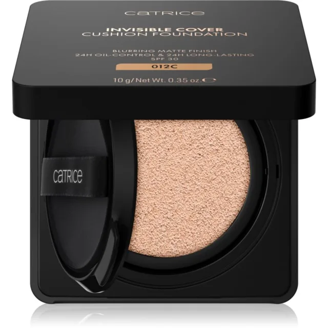 Catrice Invisible Cover Cushion Foundation matující make-up v houbičce SPF 30 odstín 012C 10 g