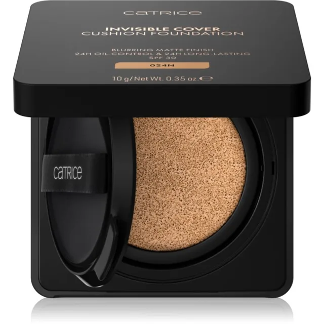 Catrice Invisible Cover Cushion Foundation matující make-up v houbičce SPF 30 odstín C024N 10 g