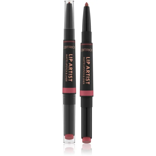 Catrice Lip Artist Matte Lipstick & Liner rtěnka + tužka na rty s matným efektem odstín 020 Never Apart 1.74 g