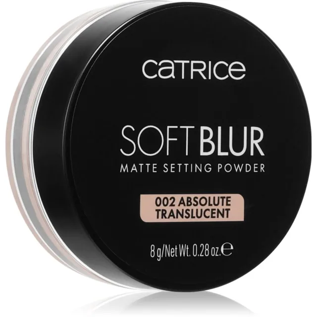 Catrice Soft Blur Matte Setting Powder sypký fixační pudr odstín 002 Absolute Translucent 8 g
