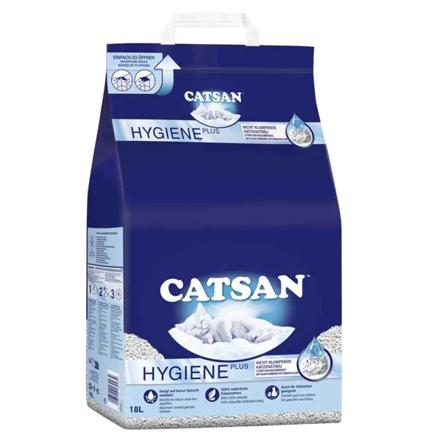 Catsan Hygiene Plus stelivo pro kočky - 18 l
