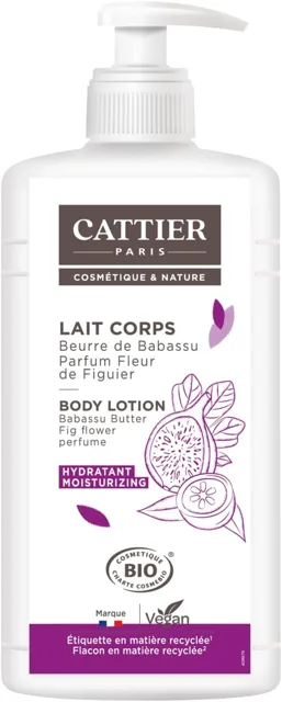 CATTIER Paris hydratační tělové mléko Babassu Butter - vůně fíkového květu 500 ml