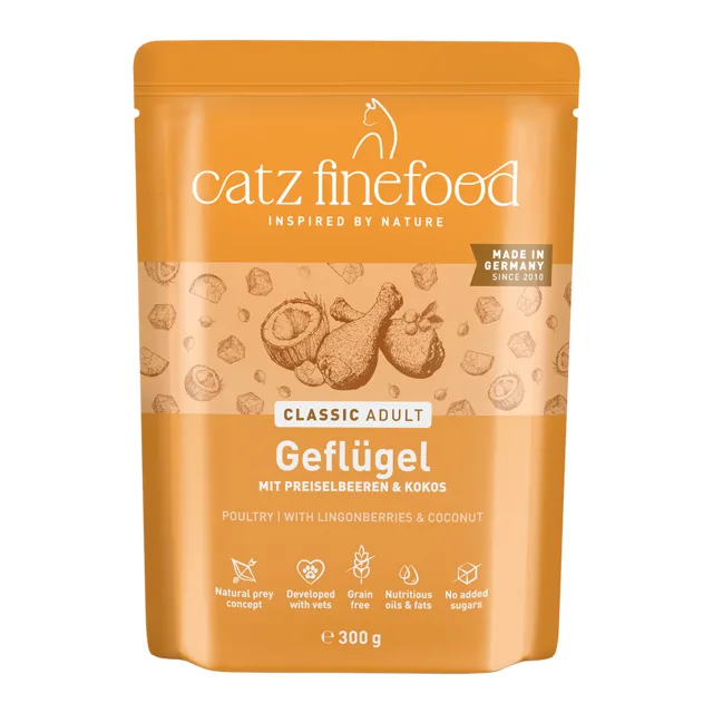 catz finefood 6 × 300 g - hovězí a telecí