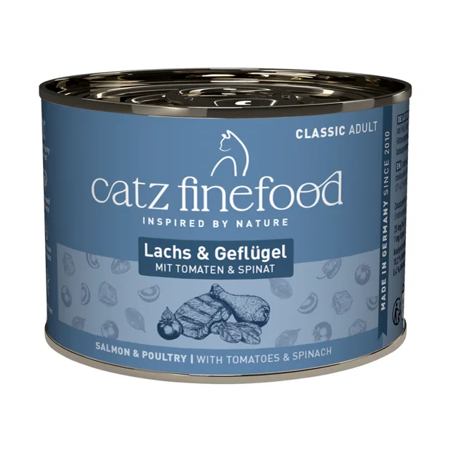 catz finefood 6 x 200 g - losos a drůbež