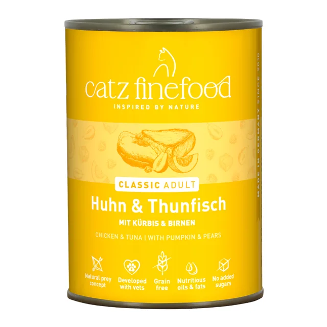 catz finefood 6 x 400 g - kuře a tuňák