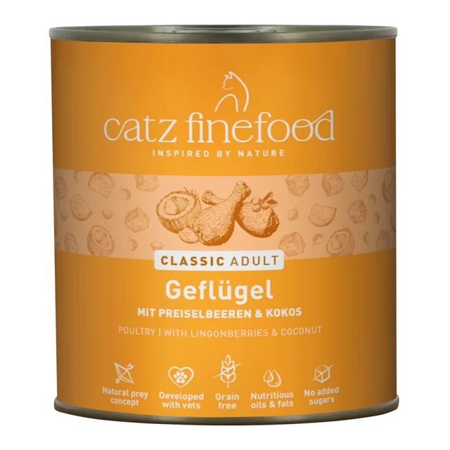 catz finefood 6 x 800 g - drůbež