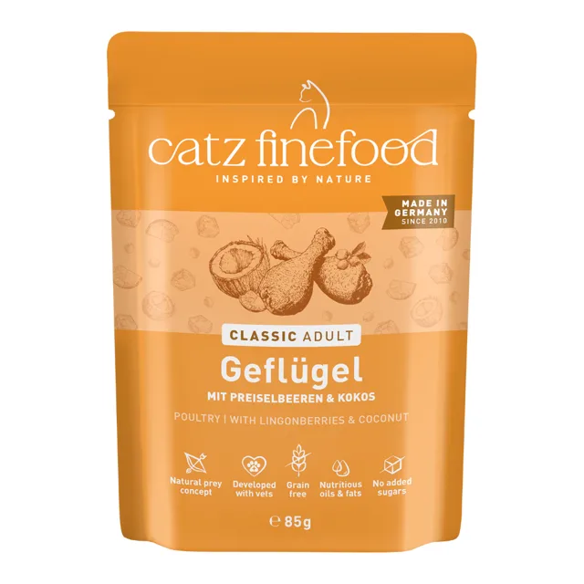 catz finefood 8 x 85 g - drůbež