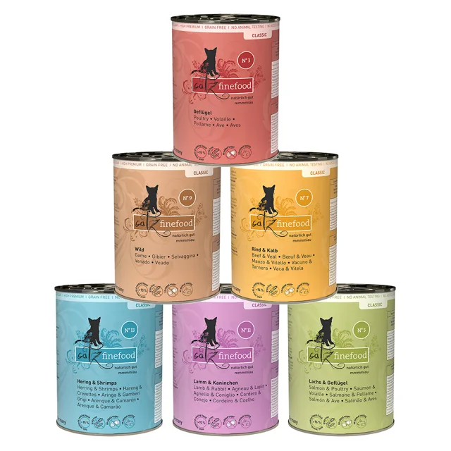 catz finefood balení k vyzkoušení 6 x 400 g - balíček II