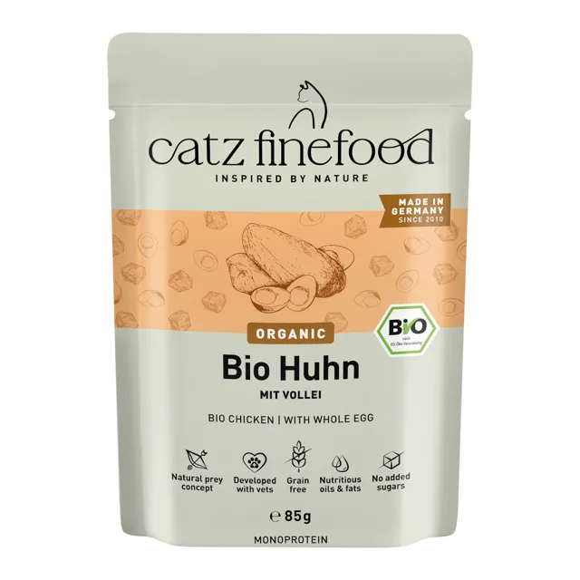 catz finefood Bio 12 x 85 g - No.503 Bio-kuřecí