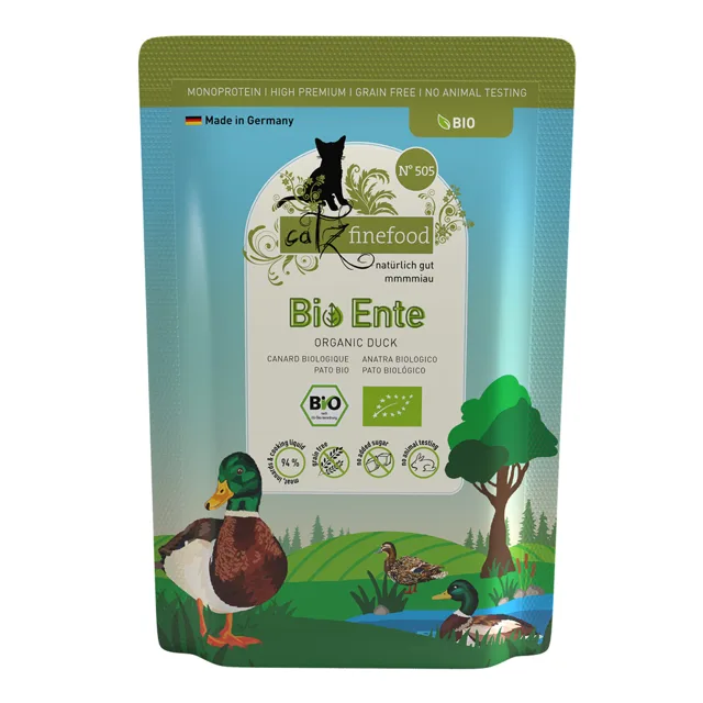 catz finefood Bio 12 x 85 g - No.505 Bio-kachní
