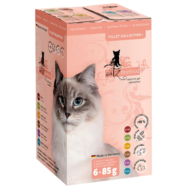 catz finefood Fillets ochutnávkový balíček 6 x 85 g - míchané balení 1 (6 druhů)